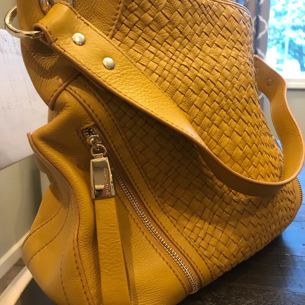 b. Makowsky Genuine Leather Hobo Bag